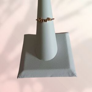 LOVE Gold-Tone Adjustable Ring